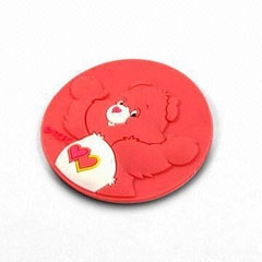 silicon rubber plastic badge gr-231 suitable for promotional gifts and souvenir