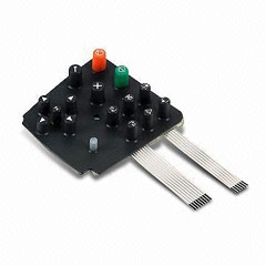membrane keyboard with storage temperature range of -30 to 250 degree celsius gr-77-1